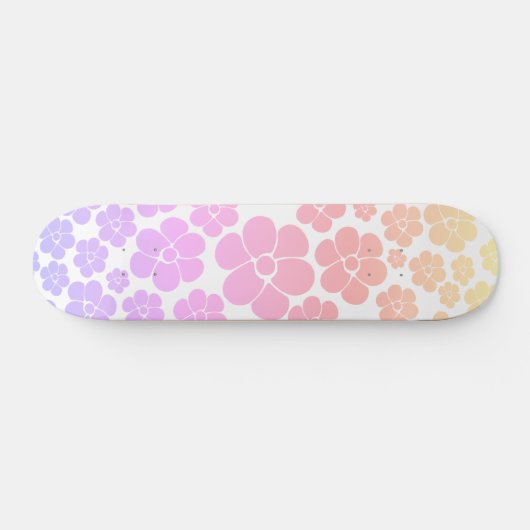 Blume Muster - Skateboard (Horizontal)