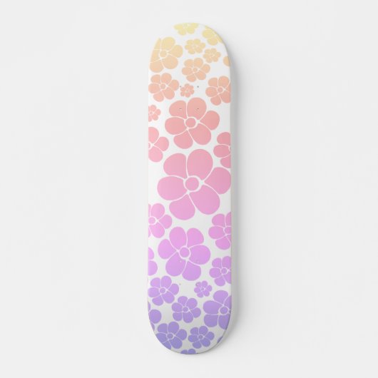 Blume Muster - Skateboard (Vorne)