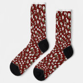 Blume Muster Socken (Linkes Detail)