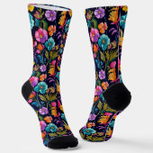Blume Muster Socken (Gewinkelt)