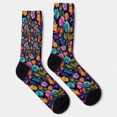 Blume Muster Socken (Rechts)