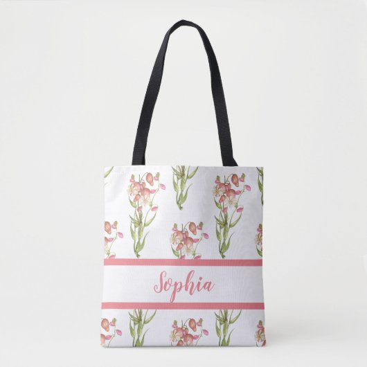 Blume Muster Tasche (Vorderseite)