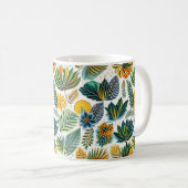 Blume Muster Tasse (VorderseiteRechts)