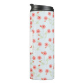 Blume-Muster Thermal Tumbler Thermosbecher (Nach rechts gedreht)