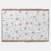 Blume-Muster-Throw-Deckeln Decke (Vorderseite)