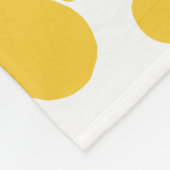 Blume Muster - Türkis und Gelb Fleecedecke (Ecke)