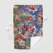 Blume Muster Vintag Art Golfhandtuch (Insitu)
