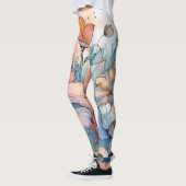 Blume Muster Wasserfarbe Leggings (Links)