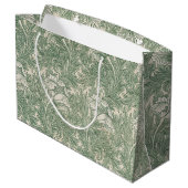 Blume Muster, William Morris große Geschenktasche Geschenktüte (Rückseite Schrägansicht)