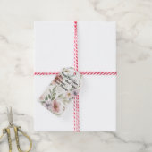 Blume-Muster Zeichnend Pastell-benutzerdefinierte Geschenkanhänger (Mit Garn)