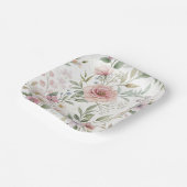 Blume Muster Zeichnend Pastellfarbe Pappteller (Gewinkelt)