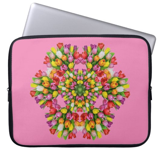 Blume-Musterdesign für Notebook-Hüllen Laptopschutzhülle (Vorderseite)