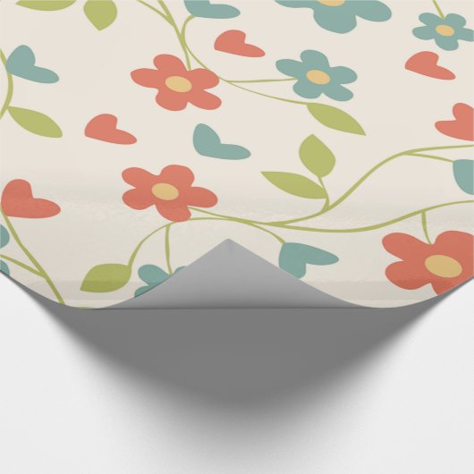 Blume Mustertrennpapier Geschenkpapier (Ecke)