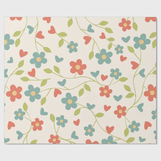 Blume Mustertrennpapier Geschenkpapier (Flach)