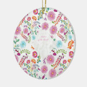 Blume Mutter eines Brautgeschenks - individuell an Keramik Ornament (Links)