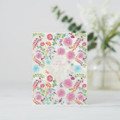 Blume Mutter eines Brautgeschenks - individuell an Postkarte (Stehend Vorderseite)