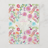 Blume Mutter eines Brautgeschenks - individuell an Postkarte (Vorderseite)