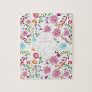 Blume Mutter eines Brautgeschenks - individuell an Puzzle