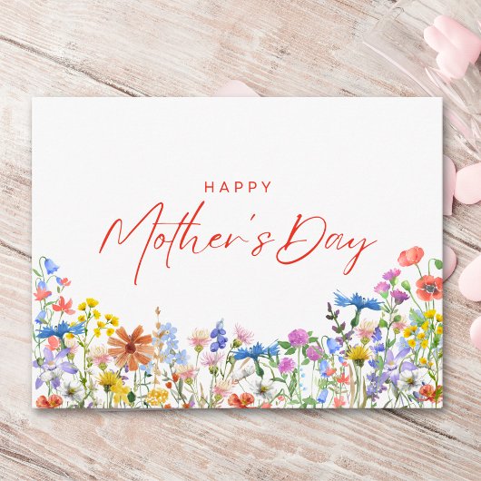 Blume Muttertag auf der Ansichtskarte Postkarte