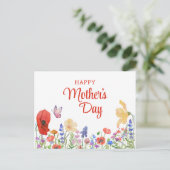 Blume Muttertag auf der Ansichtskarte Postkarte (Stehend Vorderseite)