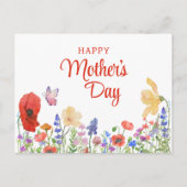 Blume Muttertag auf der Ansichtskarte Postkarte (Vorderseite)