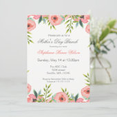 Blume Muttertag Brunch lädt ein Einladung (Stehend Vorderseite)