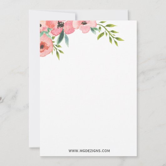 Blume Muttertag Brunch lädt ein Einladung (Rückseite)