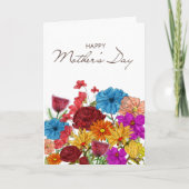 Blume Muttertag Gruß Karte (Vorderseite)