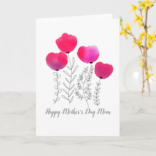 Blume Muttertag Karte (Gelbe Blume)