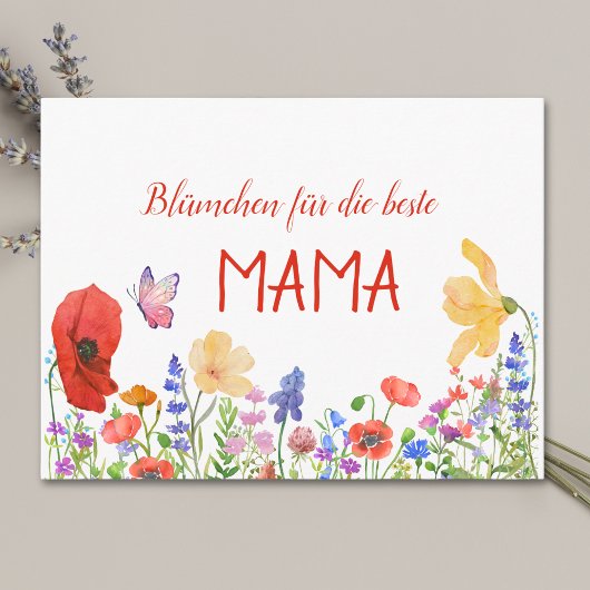 Blume Muttertag Mama Postkarte