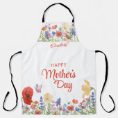 Blume Muttertag Schürze (Vorderseite)