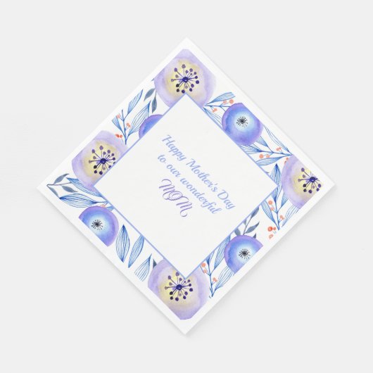 Blume Muttertag Serviette (Ecke)