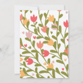 Blume Muttertagsbrunch Einladung (Rückseite)