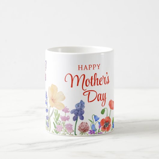 Blume Muttertagskaffee Tasse (Mittel)