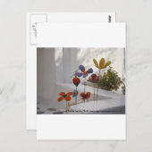 Blume-Mykonos, Griechenland Postkarte (Vorne/Hinten)