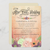 Blume nach Hochzeit IDPP1 Einladung (Vorne/Hinten)