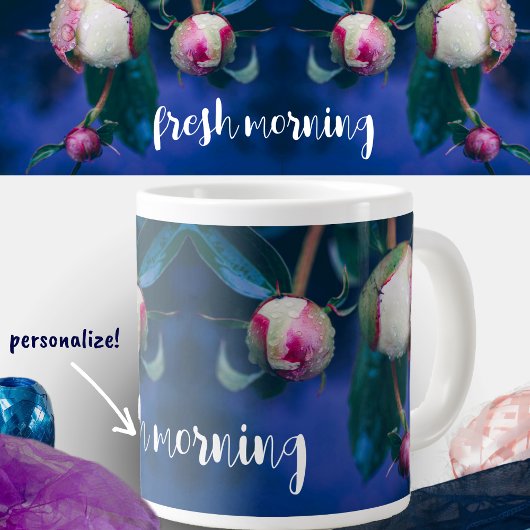 Blume nach Regen Jumbo-Tasse