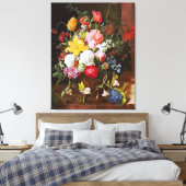 Blume nach wie vor Leben der Rose Tulipen und Viol Leinwanddruck (Insitu (Schlafzimmer))