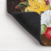 Blume nach wie vor Leben der Rose Tulipen und Viol Mousepad (Ecke)