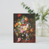 Blume nach wie vor Leben von Rose, Tulpen und Nelk Postkarte (Stehend Vorderseite)