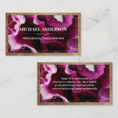 Blume Nah | Ledergrenze Visitenkarte (Vorne/Hinten)