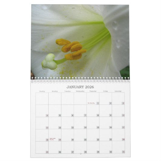 Blume Naher Kalender (Jan 2026)