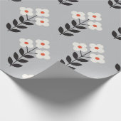 Blume nahtlos Muster Design. skandinavischer Stil Geschenkpapier (Ecke)