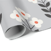 Blume nahtlos Muster Design. skandinavischer Stil Geschenkpapier (Rolleneckpunkt)