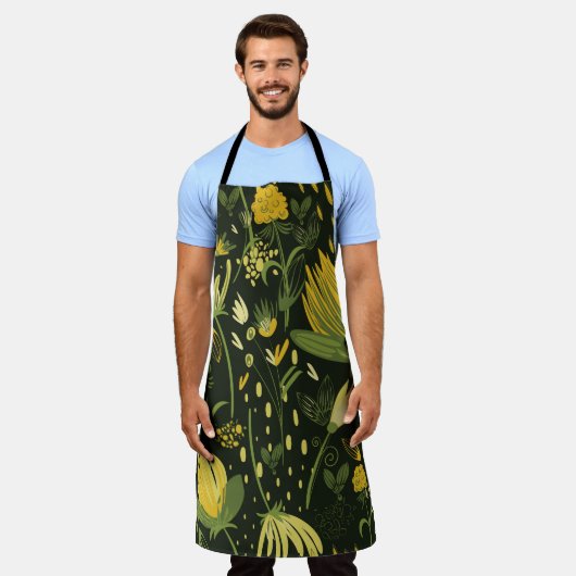 Blume nahtlos schürze (Getragen)