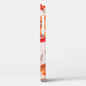 Blume Nahtloses Muster auf Beige Backgr Case-Mate iPhone Hülle (Rückseite / Links)