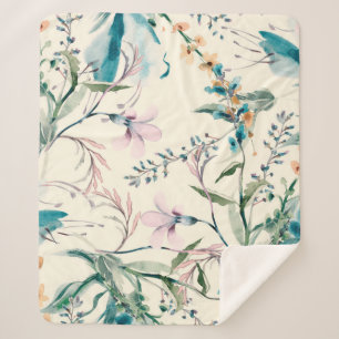 Blume Nahtloses Muster Sherpadecke