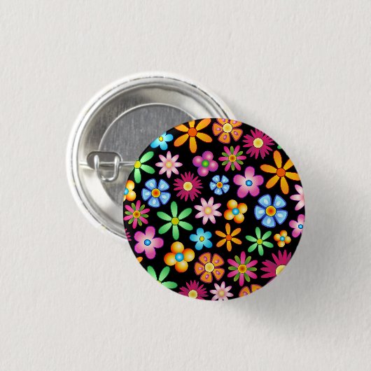 Blume Naif Design Button (Vorne & Hinten)