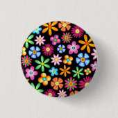 Blume Naif Design Button (Vorderseite)