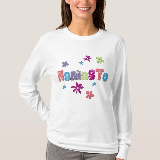 Blume Namaste Yoga Shirt (Vorderseite)